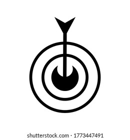 Target Arrow icon or logo isolated sign symbol vector illustration - high quality black style vector icons
