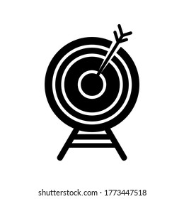 Target Arrow icon or logo isolated sign symbol vector illustration - high quality black style vector icons
