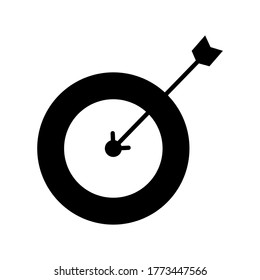 Target Arrow icon or logo isolated sign symbol vector illustration - high quality black style vector icons
