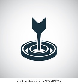 target arrow icon, on white background
