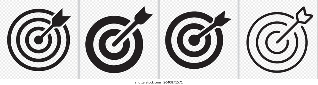 Target arrow icon. Target icon set. Target arrow center icon vector illustration. Eps 10