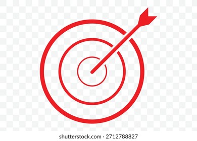 alvo com ícone de seta vetor sinal. Ícone de alvo em versões lineares. Linha editável. Conjunto de ícones de estratégia comercial mostrando dardos em alvos bullseye com variações mínimas de linha e preenchimento. Ícone Objetivos