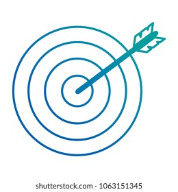 target arrow isolated icon