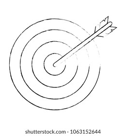 target arrow isolated icon
