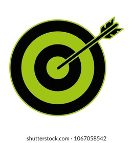 target arrow isolated icon