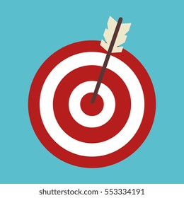target arrow isolated icon
