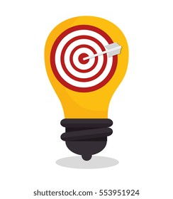 target arrow isolated icon