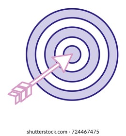 target with arrow isolated icon