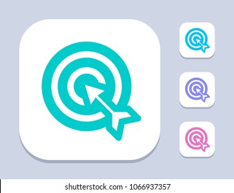 Target & Arrow - LED Icons. A professional, pixel-aligned icon.
