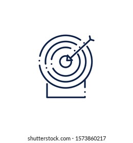 target arrow line style icon vector illustration design