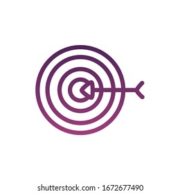 target arrow line style icon vector illustration design