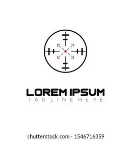 target with arrow logo design