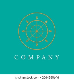 El diseño del logotipo de la flecha de destino puede utilizarse para cualquier empresa