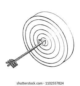 target with arrow market goal strategy concept