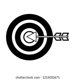 target arrow on white background