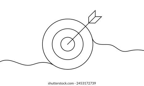 Target arrow in one line