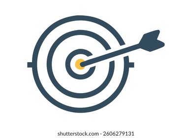 Target with Arrow Precision and Achievement Symbol