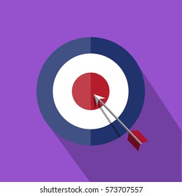 target arrow purple