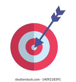 target arrow success icon vector illustration