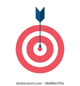 target with arrow success icon vector illustration design