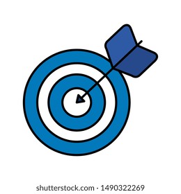 target arrow success isolated icon