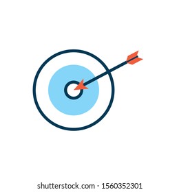 target arrow success isolated icon vector illustration design