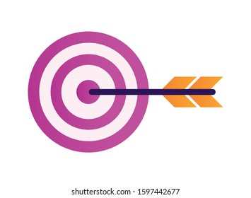 target arrow success isolated icon vector illustration design