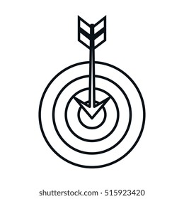 target arrow success isolated icon