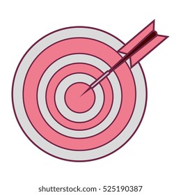 target arrow success isolated icon
