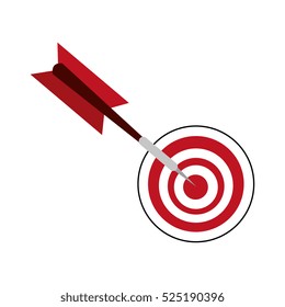 target arrow success isolated icon