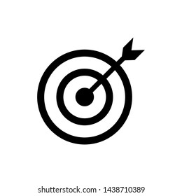 Target with Arrow Symbol Icon Vector Design Illustration