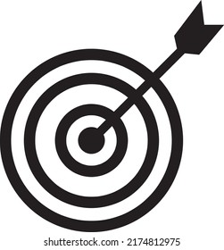 Target with Arrow Symbol Icon Vector Design Illustration.eps
