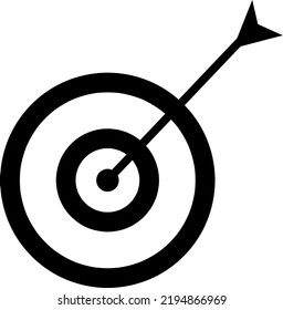 Destino con símbolo de flecha Icono de vectores Diseño Ilustración.eps
