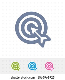Target & Arrow - Tap Icons. A professional, pixel-aligned icon.