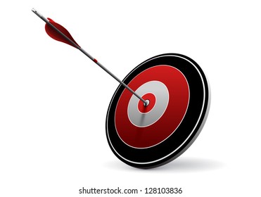 Target and Arrow, Vector Business Icon