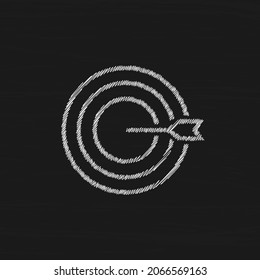 Target with arrow vector icon design for sport game and business