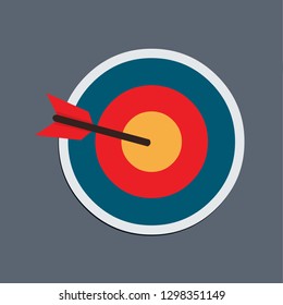 target with arrow vector illustration
