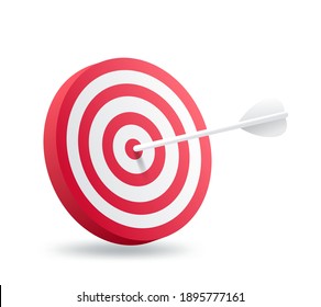 A target with arrow vector illustration