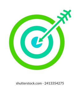 Target With Arrow Vector Illustration