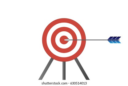 Target with arrow vector illustration