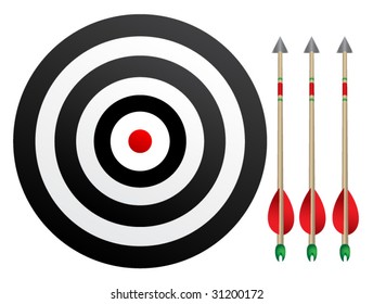 Target with arrows