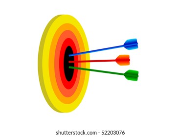 Target with arrows