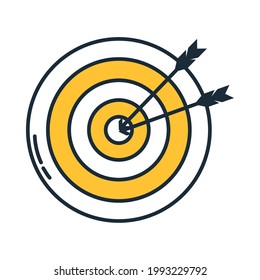 target with arrows on background