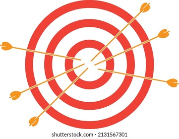 Target with arrows. Vector illustration..eps
