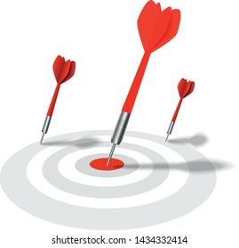 Target arrow,success,Achiving point,Vector illustration design