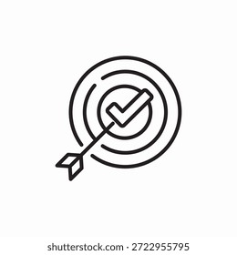 Vector de signo de icono de intento de destino