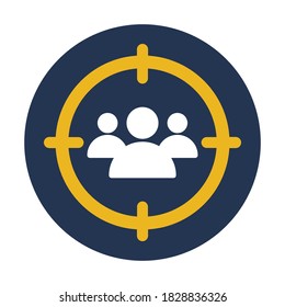 
Destinatarios, público, cliente, iconos vectoriales completamente editables de destino
