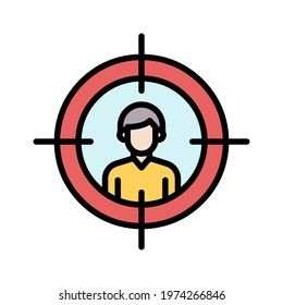 Target, audience, customer icon vector image. Can also be used for seo and web. Suitable for use on web apps, mobile apps and print media.