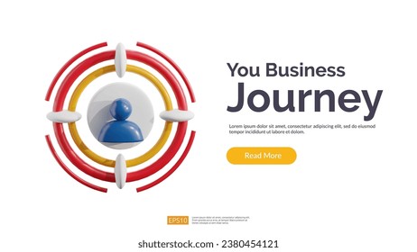 Target audience customers from human resources collection. audience outreach or employer hiring 3d vector illustration icon concept Isolate on white background