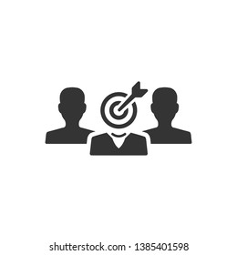 Target audience, customers, users icon